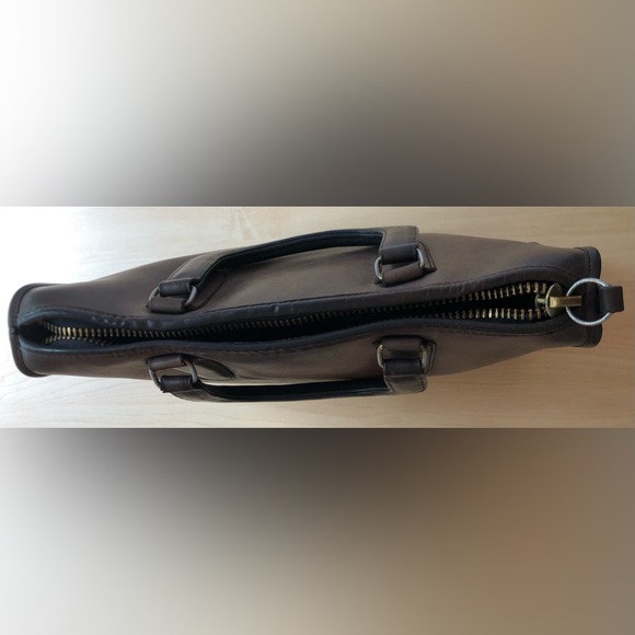 Vintage Coach NYC Slim Satchel in Mocha - Picture 10 of 16